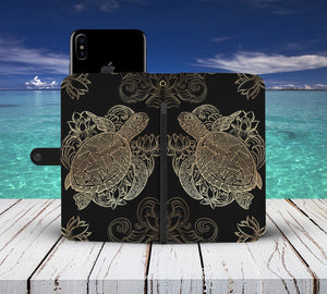 Golden Sea Turtle Phone Case - Freedom Look
