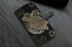 Golden Sea Turtle Phone Case - Freedom Look
