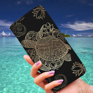Golden Sea Turtle Wallet - Freedom Look