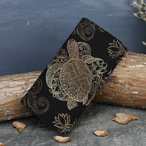 Golden Sea Turtle Wallet - Freedom Look