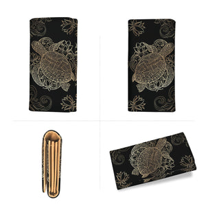 Golden Sea Turtle Wallet - Freedom Look