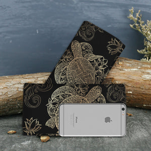 Golden Sea Turtle Wallet - Freedom Look