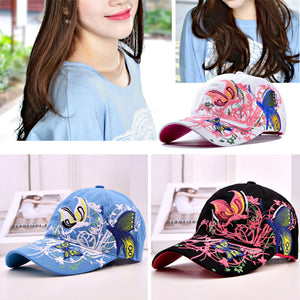 High Quality Butterfly and Flowers Hat - Freedom Look