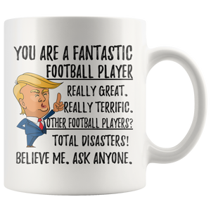 Funny Football Player Trump Coffee Mug (11 oz)