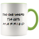 The One Where Tia Gets Married Colored Coffee Mug (11 oz)