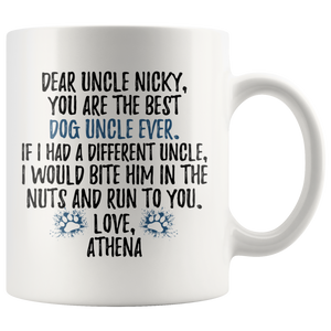 Personalized Dog Athena Uncle Nicky Coffee Mug (11 oz)