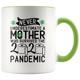 Mother Survived 2020 Pandemic Toilet Paper Colored Coffee Mug