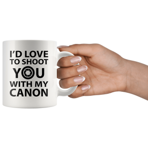Photographer Coffee Mug - Unique Funny Gift For Him Or Her - Photography Gag Gifts - I Shoot People With My Camera - Photography Related Gifts (11 oz)