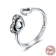 Heart in Heart Crystal Ring - 925 Sterling Silver - Freedom Look