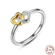 Double Heart Ring - 925 Sterling Silver - Freedom Look