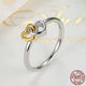 Double Heart Ring - 925 Sterling Silver - Freedom Look