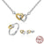 Heart to Heart - Jewelry Set - 925 Sterling Silver - Freedom Look