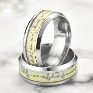Nurse Heart Shape Luminous Ring - Freedom Look