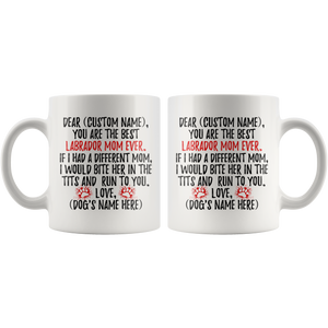 Personalized Best Labrador Mom Coffee Mug (11 oz)