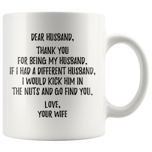 Thank You For Being My Husband Coffee Mug (11 oz)