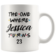 The One Where Jessica Turns 23 Coffee Mug, 23th Birthday Mug, 23 Years Old Mug (11 oz)