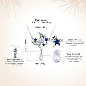 HQ Moon & Star Set - 925 Sterling Silver - Freedom Look