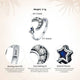 HQ Moon & Star Set - 925 Sterling Silver - Freedom Look
