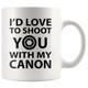 Photographer Coffee Mug - Unique Funny Gift For Him Or Her - Photography Gag Gifts - I Shoot People With My Camera - Photography Related Gifts (11 oz)