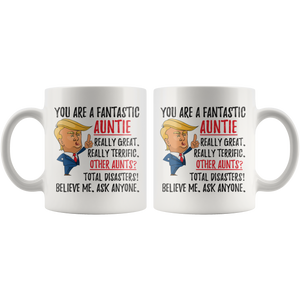 Funny Fantastic Auntie Trump Coffee Mug 2 (11 oz)