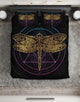 Golden Dragonfly Bedding Cover Set - Freedom Look
