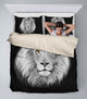 Black & White Lion Bedding Set - Freedom Look