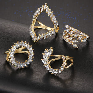 Stylish 4 PCS Ring Set - Freedom Look