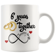 6th Wedding Anniversary Gift For Him And Her, 6th Anniversary Mug For Husband & Wife, 6 Years Together, Married 6 Years, 6 Years With Her (11 oz )