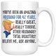 Funny Amazing Husband For 42 Years Coffee Mug, 42nd Anniversary Husband Trump Gifts, 42nd Anniversary Mug, 42 Years Together With My Hubby
