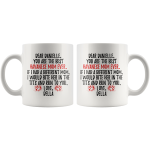 Personalized Havanese Dog Della Mom Danielle Coffee Mug (11 oz)