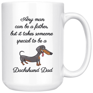 Dachshund Coffee Mug Set - Dad - Matching Dachshund Wiener Mugs - World's Best Mother Dad - Great Gift For Couple Dachshund Owners (15 oz) - Freedom Look