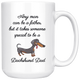 Dachshund Coffee Mug Set - Dad - Matching Dachshund Wiener Mugs - World's Best Mother Dad - Great Gift For Couple Dachshund Owners (15 oz) - Freedom Look