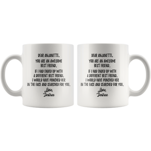 Personalized Custom Friend Coffee Mug - Her Anjanette Desiree (11 oz)