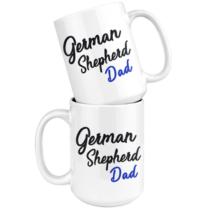 German Shepherd Dad Coffee Mug (15 oz) - Freedom Look