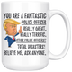 Funny Fantastic Police Officer Trump Coffee Mug (15 oz)