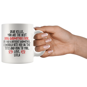 Personalized Dog Leela Godmother Kellie Coffee Mug (11 oz)