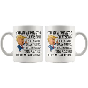 Funny Electrician Trump Coffee Mug (11 oz)