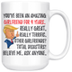 Funny Awesome Girlfriend For 9 Years Coffee Mug, 9th Anniversary Girlfriend Trump Gifts, 9th Anniversary Mug, 9 Years Together With Her  (15 oz)
