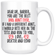 Personalized Dog Dexter And Echo Aunt Dr. Barber Coffee Mug (15 oz)