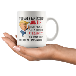 Funny Fantastic Auntie Trump Coffee Mug 2 (11 oz)