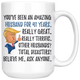 Funny Amazing Husband For 41 Years Coffee Mug, 41st Anniversary Husband Trump Gifts, 41st Anniversary Mug, 41 Years Together With My Hubby