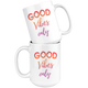 Good Vibes Only Motivational Coffee Mug (15 oz) - Freedom Look