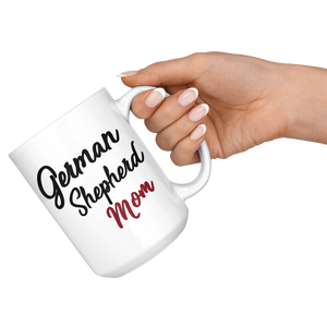 German Shepherd Mom Coffee Mug (15 oz) - Freedom Look