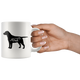 Black Labrador Dad Coffee Mug (11 oz) - Freedom Look