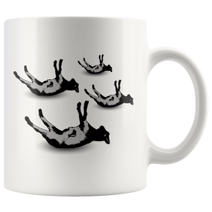 Fainting Goat Coffee Mug - Funny Goats Gifts - Dancing Goats Coffee - Goat Owner Gifts - Baby Goats Mug - Funny Lucky Goat Coffee Cup (11 oz)