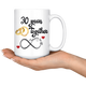30th Wedding Anniversary Gift For Him And Her, Married For 30 Years, 30th Anniversary Mug For Husband & Wife, 30 Years Together With Her (15 oz )