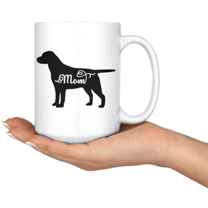 Black Labrador Mom Coffee Mug (15 oz) - Freedom Look