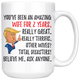 Funny Amazing Wife For 2 Years Coffee Mug, Second Anniversary Wife Trump Gifts, 2nd Anniversary Mug, 2 Years Together With My Wifey