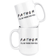 Father Friends Coffee Mug (15 oz) - Freedom Look