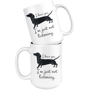 Lil Weiners Mug - Doxin Dog Stuff Wiener Lovers - Great Funny Gift For Daschund Owner Mug (15 oz)